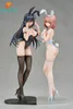 Action Toy Figures 30cm ENSOUTOYS Black Bunny Aoi White Bunny Natsume 1/6 PVC PVC Figure Adult Collection Model Toys Hentai Doll Gifts Y2404255RIO