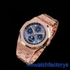 APTHLEISURE WURS RELISÃO ROYAL OAK 26574Or Blue Plate Máquinas automáticas Mens de 41 mm 18K Rose Gold Gold TrouppiPle