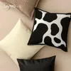 Pillow Animal Texture Nordic Black And White Cows Pattern Modern Zebra Bed For Leaning On