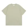 Magliette da uomo a 6 colori Thirt estivi a manica corta cotone per uomini oversize solide top tees a squarciale y2k t-shirt sciolto unisex