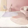 カーペットノルディック抽象リビングルームのためのピンクのかわいいカーペットホーム装飾ソファテーブル大エリアラグベッドルームフロアマットモダンな家の装飾