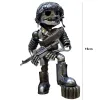 Skulpturen niedliche Halloween Dekor Armee Männer Schädel Decro Harzkunst Figur Steampunk Decor Armee statue Home Decor Skelett Dekor