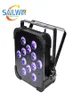 China Stage Light 1218W 6in1 RGBAW UV MINI Wireless LED -Flat -Par -Licht mit Fernbedienung für Event Party6309084