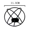 Ljushållare geometriska hållare ljusstake mittpunkt födelsedag prydnad svart