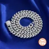 Factory Wholesale S925 Sterling Silver VVS Missanite Colar Chain Link Chain para homem