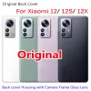 Frames Original Battery Cover Glass For Xiaomi 12 12S 12X Rear Housing Lid Back Case Door With Camera Lens Replacement Part