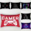 Kudde Classic Game Console Cartoon Print Pillow Cover Soffa Rectangular Retro Hot Video Cushion