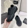 24 Stepping on Feces, Wave Shaped Thick Sole Waterproof Platform, Dad's Shoes, Women's 2023 New Versatile Lace Up Round Toe Sports and Leisure Shoes