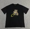 メンズ女性デザイナーY2K TシャツスタックバギーデーモンアイランドTシャツ男贅沢な漫画レターレディストリート服高品質ラウンドカラーTシャツ