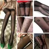 Chaussettes sexy commercial extérieur coréen cored tatouage jacquard bas pour femmes spring et été mince collants noirs whi