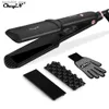 Curling Irons Ckeyin 2 in 1 piastra per capelli intercambiabile piastra di mais ceramica Caltero caldo 4 Strumento di styling a temperatura regolabile Q240425