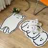 Carpets Creative Cat tapis de chat coréen Tapis de dessin animé pour chambre à coucher sans glissement de chevedside mignon chien de sol doux tapis salon de table de table de table décor