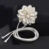 Cinture catena della vita floreale donna grande fiore decorativo decorativo di lusso cinghie intrecciate intrecciata cintura cintura in treccia cravatta boemia tass tass s8d1 240423