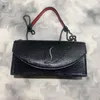 Designer Rivet Bags Y2K Classic Black Bag Fashion Red Bottom Handväskor Top Girls CL Purse Leather Crossbody Telefon Portfölj Stylish Chain Chest Totes Party Pouch