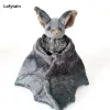 Pillow Lofytain 30/cm Stuffed Bat Doll Plush Throw Pillow with Realistic Foldable Wing Seat Cushion Halloween Xmas Ornament Bat Dolls