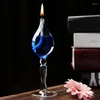 Candle Holders O.RoseLif Handmade Glass Candlestick Oil Lamp Gather Candlelight Dinner Christmas Decorations For Home Party Bar