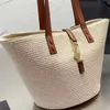 Designer tote bag Summer Fashion Rattan Women Shoulder Woven Female Handbags Large Capacity Summer Beach Straw Bags Casual Totes Purses