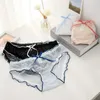 Briefs Panties Lace Panties Sexy Women Lace Briefs Transparent Low-Rise Pantys Underwear Female Underpants Intimates Lingerie L-XL Y240425