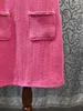 Abiti casual 2024 Fashion da donna Sleevellata Sleew Neck Teending Tasched Pocket Celebrity Slip Abito Slim 0529