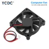 Wentylatory 10pcs/partia 2pin 6010 60x60x10mm 60 mm Slim Recipement DC 12V Cooling wentylator dla DIY PC Computer Case Plack 49006050 RPM