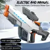 Elektrisk vattenpistol för vuxna barn gåva högtryck stark energi action automatisk spray strand utomhus leksaker 240420