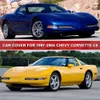 Couvercle de voiture personnalisé en satin de premium Stretch pour 1997-2004 Corvette - respirant, résistant à la poussière, parfait pour le rangement intérieur et les spectacles de voiture - Protection luxueuse