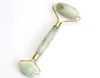 Natural Chakra Jade rzeźbił Reiki Crystal Healing Gua Sha Sha Beauty Roller Massor Facial Stick z stopem Goldplated6087984