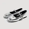 Casual Shoes TuoPin Summer Silver French Shallow Mouth Fashion Women's Soft Soled Flat