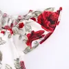 ワンピースSanlutoz Sanlutoz Floral Summer Baby Girlssuits Cotton Toddler Onesies衣料ファッションヘッドバンド