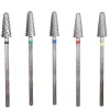 Bitar 5mm Cone Carbide Nail Borr Bit 3/32 "Milling Cutter For Manicure Rotary Burr Nail Bits Electric Drill Accessories Tool