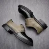 Casual Shoes 2024SS Fashion Patchwork Breattable Work Streetwear Men Men's Leather Sports