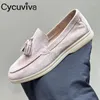 Casual Shoes Zamie zamszowe prawdziwe skórzane płaskie płaskie kobiety Mężczyzny wielokolorowe wsuwane mokasyny