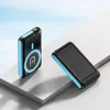 New private model 5000 mAh magnetic wireless charging fast charging power bank solar rugged outdoor power supply mobile electricity