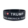 President Trump Silicone Armband Armband Håll amerikanska stora armband Donald Trump Rösta stjärna randiga armbandshandband