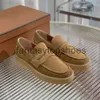 Loro Piano LP Sneakers Charms Herren Fall Gentleman Schuhe Walk Schuhe Slipper Low Top weiche Kuh Leder höchste Qualität Oxfords Flat Slip auf Moccasins 38-46