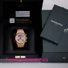 Luxo AP Wrist Watch Real Royal Oak Series 26239 Men Rose Gold Blue Face automático Máquinas Swiss Famous Luxury Sports Watch Diâmetro 41mm