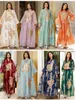 Casual Dresses Dress For Women Moroccan Kaftan Turkey Arabic Jalabiya White Islamic Ethnic Robe 2024 Eid Sequins Embroidered Abaya