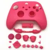 Fälle Pink Full Sets Häuser Hülle für die Xbox -Serie S Xbox Serie X X/ S Controller Side Rails Plattenabdeckung Ersatz mit Tasten