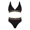 Designer da bagno femminile Cintura intrecciata Solido Cintura intrecciata Bikini Swimsuit 8JC7