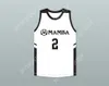 Aangepaste naam heren jeugd/kinderen gianna bryant 2 mamba ballers witte basketbal jersey versie 2 top gestikt s-6xl