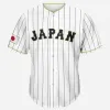 Skjortor 2023 Summer Japan Baseball Jerseys Men's Short Sleeve Baseball Shirts Outdoor Sportswear Camisa De Time Beisbol Jersey Baseball