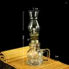 Candle Holders Oil Lamp Lantern Vintage Clear Glass Kerosene Chamber Lamps For Indoor Use Home Decor