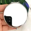 Mirrors Portable Makeup Mirror Silver Rose Gold Color Metal Round Case Double-Side Pop-Up Pocket Mirror Beauty Cosmetic Mirror Tools