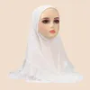 Abbigliamento etnico Donne musulmane Hijab Ruffles Amira One Piece Preghiera Pesta Turbana Turban Islamic Pull on Ready Made to Wear Hat Pray Hijabs Khimar