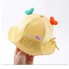 Caps chapeaux d'été bébé filles maillage extérieur chapeau de soleil mignon pouce rose pour enfants