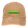 Kapity Ball Caps System operacyjny wielokolorowy czapkę wielokolorową czapkę kobiet Cap Sudo Command Commanding Personalizowane czapki ochrony wizjera