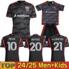 24 25 D.C United Soccer 4 Matti Peltola Jerseys Mans 12 William Conner Antley 20 Christa Benteke 43 Mateusz Klich 7 Pedro Santos Cristian Dajome 축구 셔츠 키트