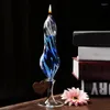 Candle Holders O.RoseLif Handmade Glass Candlestick Oil Lamp Gather Candlelight Dinner Christmas Decorations For Home Party Bar