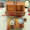 1/2/3-slot Watch Roll Travel Case Personlig klocka Fall Anpassad läderklocka för honom Graverad resekurslåda Mens GFITS 240425