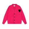 디자이너 남성 스웨터 풀오버 스탠드 파리 클래식 니트웨어 스웨터 여자 사탕 색의 풀오버 스웨터 가디건 크루 크루 넥 스트리트웨어 S-XL